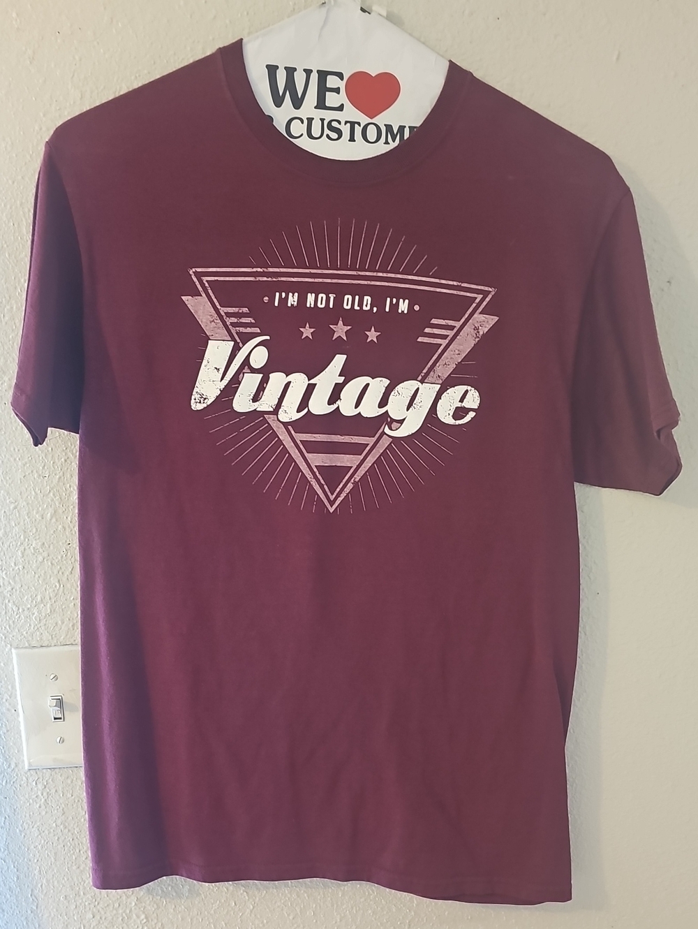 Vintage Graphic Tee - Maroon Women’s Shirt
